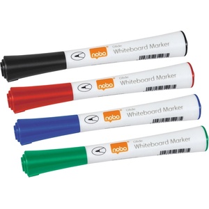Nobo Маркер WB Glide с кръгъл връх 1mm, асортирани (4) (1902077)