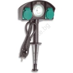 Ecolite XHWS-F06 - Екстериорна колона с контакти и таймер 2Z IP44 (EC0157)
