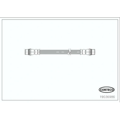 Brzdová hadica CORTECO 19036986