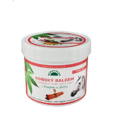 HERBAVERA Balzám Koňský s konopím a skořicí hřejivý 500ml