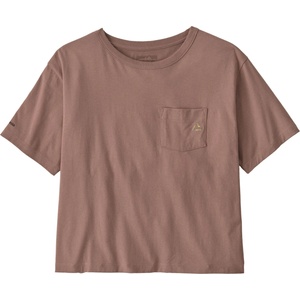 Patagonia Дамска тениска Patagonia Women's Fitz Roy Massif Easy Cut Pocket Tee T-shirt - Moonrise Taupe - размер XXL (916-7798-0116)