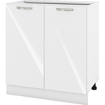 ИРИМ Долен кухненски шкаф Сити БФ-Бяло гланц-05-23 80 см