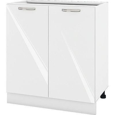 ИРИМ Долен кухненски шкаф Сити БФ-Бяло гланц-05-23 80 см