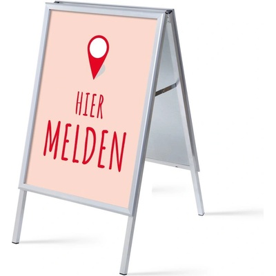 Jansen Display Set reklamního áčka A1, Přihlášení, červený, holandsky, 639 x 1094 mm – Hledejceny.cz