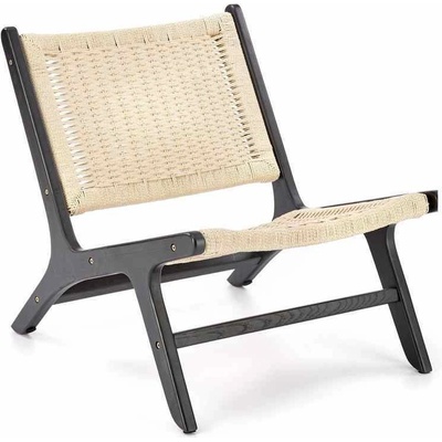 Halmar Zahradní křeslo Foden, ratan / černá