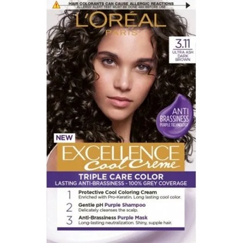 L'Oréal Excellence Cool Cream Triple Care Color - Боя за коса от серията "Ultra Ash