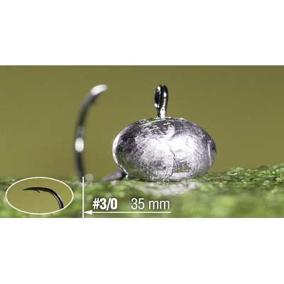 NASTRAHY.cz Jigová hlavička REDBASS Sickle RUGBY #3/0 35 mm 12 g 5 ks