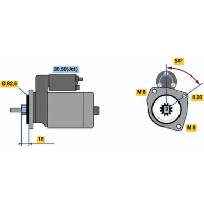 BOSCH STARTER 0 986 016 320