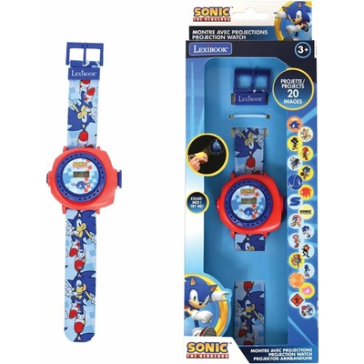 Lexibook digitální promítací hodinky Sonic s 20 obrázky