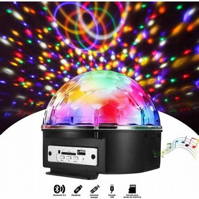DISKOTÉKOVÁ KOULE, REFLEKTOR, PROJEKTOR DISCO S DÁLKOVÝM OVLÁDÁNÍM A REPRODUKTOREM BLUETOOTH – Zbozi.Blesk.cz