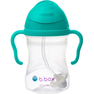 b.box Hrneček s brčkem jade green 240 ml
