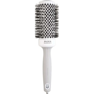 Olivia Garden Expert Blowout Shine Round Brush White & Grey 45 mm