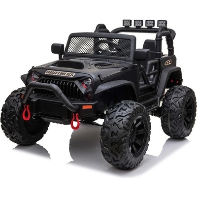 Mamido elektrické autíčko jeep Brothers lakované černá – Zboží Mobilmania
