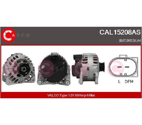 CASCO Alternátor CAL15208AS