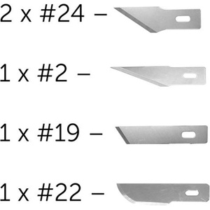 Shesto Modelcraft резервни остриета (2x #24, #2, #19, #22)