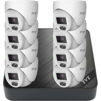 комплект 8 куполни камери и nvr