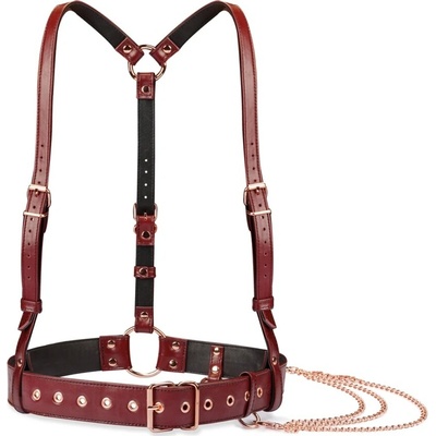 Postroj Liebe Seele Wine Red Body Harness vínový