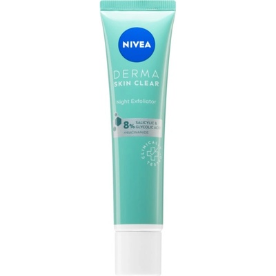 Nivea Derma Skin Clear нежен нощен пилинг 40ml