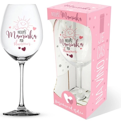 Nekupto Sklenice na víno Nejlepší maminka pod sluncem 440 ml