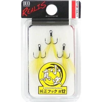 DUO Trojháčky Koshinmushi Hook No.12 Yellow
