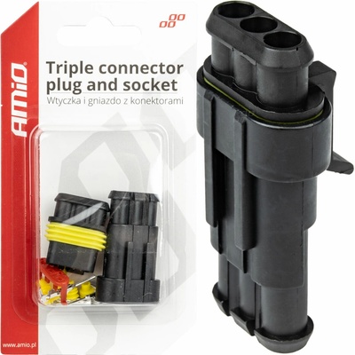 AMiO Hermetický konektor Superseal 3 PIN,, sada -03519
