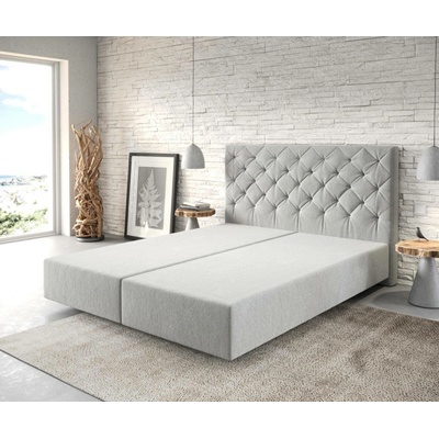 Delife Boxspring Dream-Great mikrovlákno stříbrná