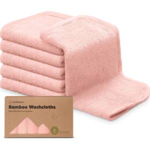 KeaBabies Kърпи От Органичен Бамбук 6 бр Розови KeaBabies