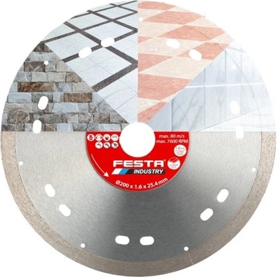 Festa Kotouč diamantový řezný plný 200 x 1.4 x 22.2 mm 21238