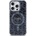 GUESS Magsafe Калъф за iPhone 15 Pro Max, Guess IML GCube Hard Case, Черен (GUHMP15XHGCUSTGK)