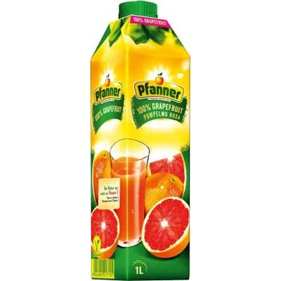 Pfanner Grapefruit růžový 100% 1l