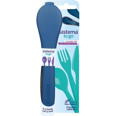 Sistema Sada príborov To Go Cutlery Set modrá