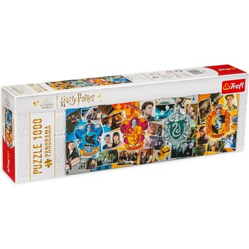 Trefl Панорамен пъзел Trefl от 1000 части - Хари Потър и домовете на Хогуортс (29051)
