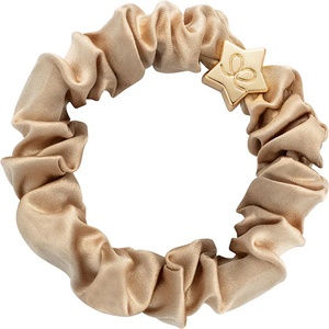 By Eloise London Gold Star Silk Scrunchie цвят Sand
