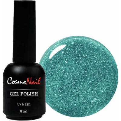 COSMONAIL gel lak Flashing Disco 25 Sparkling Blue 8 ml