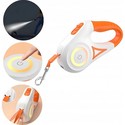 Rojeco Automatické vodítko pro psy LED – Zboží Dáma