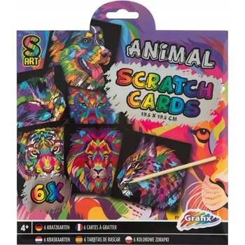 Škrabacie obrázky 6 ks