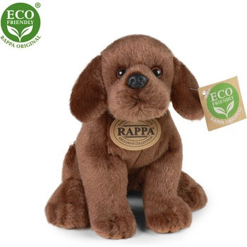 Rappa Плюшено Куче Кафяв лабрадор, седящо, 20 см. , серия Еко приятели (183247-1)