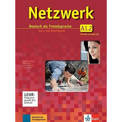 Netzwerk A1.2 kombinovaná učebnica nemčiny a PZ vr. 2 audioCD a DVD
