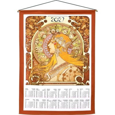 textilný, ALFONS MUCHA ZVEROKRUH Bez paličky 2027