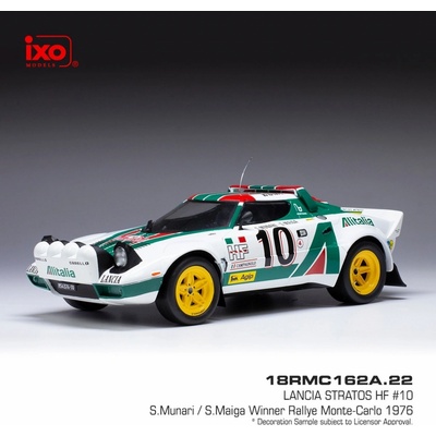 IXO Lancia Stratos HF Rallye Monte Carlo 1976 10 Munari Maiga 1:18