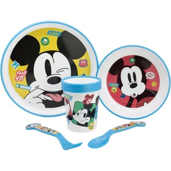 Stor Комплект за хранене Stor - Mickey Mouse Fun-Tastic, 5 части (74385)