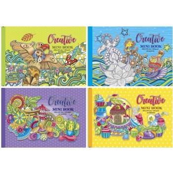 Книжка оцветяване Antistress 200x126 тв. к. 36л (1113037-203706-17222-17225)