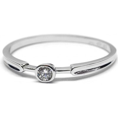 Klenoty Budín Luxusní diamantový zásnubní prsten s diamantem libovolná J 28240 17