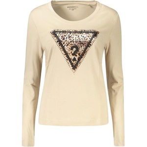 Guess jeans Дамска блуза с дълъг ръкав guess jeans, Размер m, Цвят Бежов (w6bi57k7387_beg1h1)