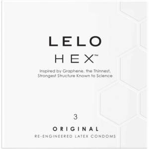 LELO Hex Original - презервативи - тънки и здрави - 3 броя - lovesexshop