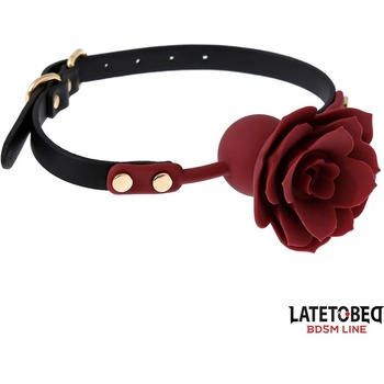 Image 1 of LateToBed BDSM Line Breathable Ball Gag with Rose