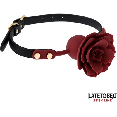 LateToBed BDSM Line Breathable Ball Gag with Rose