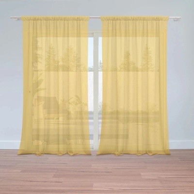 Sablio Záclony Žltooranžová: 2ks 150x250cm