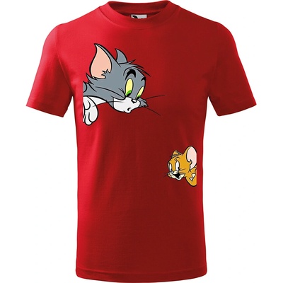 Handel detské tričko Tom a Jerry červená