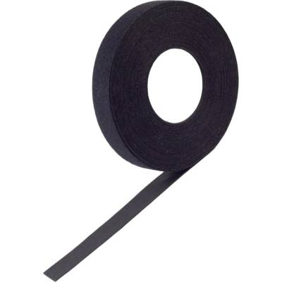 BKL Electronic PRO pásek se suchým zipem, kulaté hlavičky, (d x š) 10 m x 16 mm, černá, 1 ks